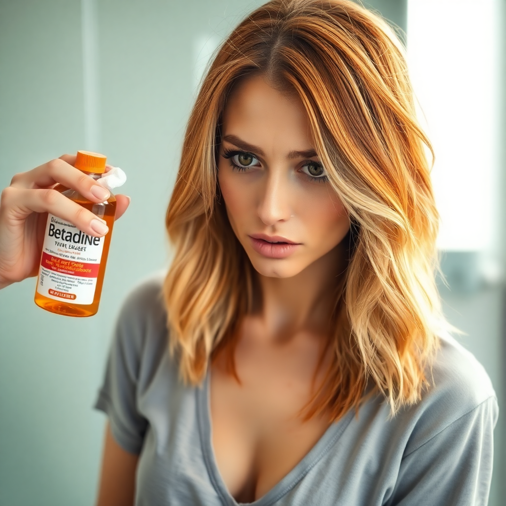 effet bétadine sur cheveux colorés